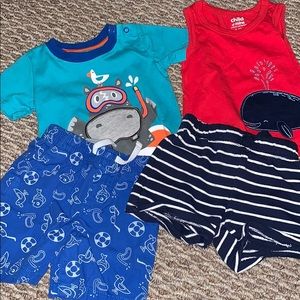 2 3-6 month summer outfits